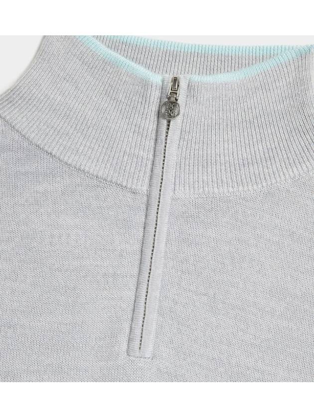 Women s Contrast Tipping Merino Wool Quarter Zip Sweater GLS000008HGR - G/FORE - BALAAN 5