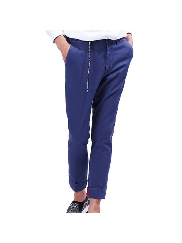 Chino Straight Pants Blue - THE EDITOR - BALAAN.