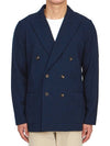 Double Breasted Blazer Jacket Navy - RVR LARDINI - BALAAN 2