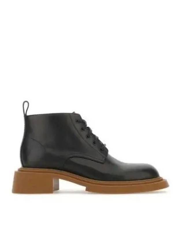 Calfskin Combat Boots Black - LOEWE - BALAAN 2