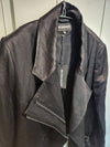 silk black biker jacket - ANN DEMEULEMEESTER - BALAAN 5