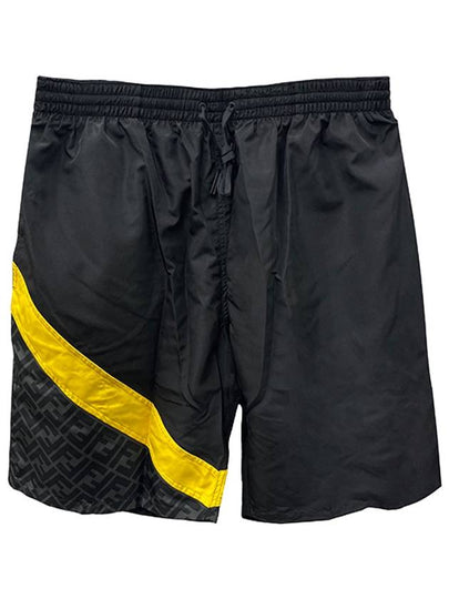 FF Logo Nylon Swim Shorts Black - FENDI - BALAAN 2