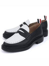 Lightweight Sole Penny Loafer White Black - THOM BROWNE - BALAAN 2