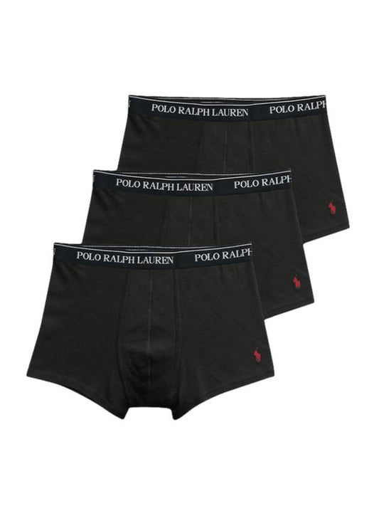 Cotton Drawn Classic Fit Briefs 3 Pack Set Black - POLO RALPH LAUREN - BALAAN 1