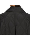 Ripstop Quilt Zip Up Jacket Black - GANNI - BALAAN 10