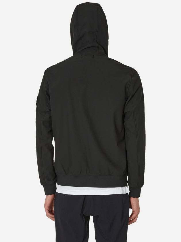 Soft Shell RE Dye Technology Hooded Jacket Black - STONE ISLAND - BALAAN 4