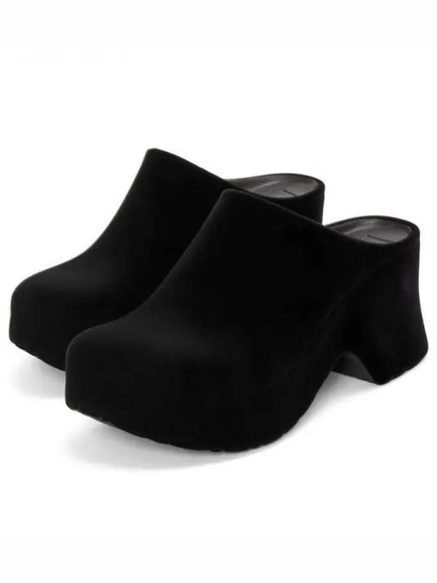 Terra Foam Clog Flocked Rubber Slip-Ons Black - LOEWE - BALAAN 2