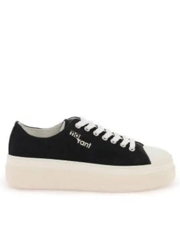 Austin Logo Print Platform Low Top Sneakers Black - ISABEL MARANT - BALAAN 2