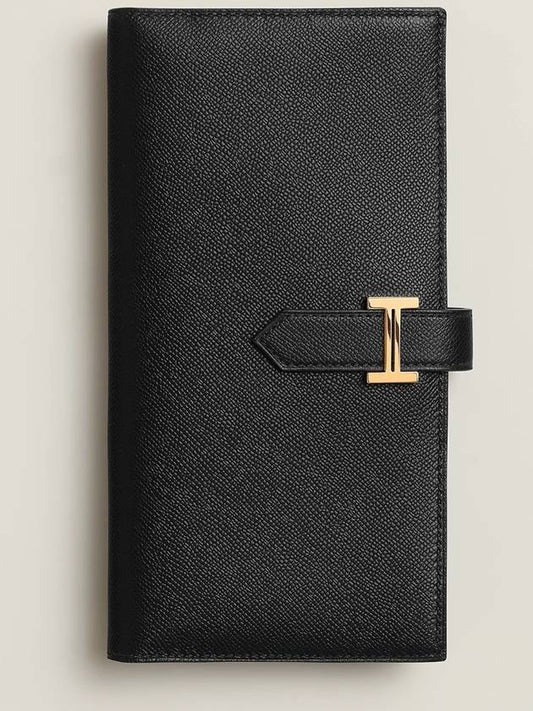 Bearn Wallet Epsom Gold Noir - HERMES - BALAAN 2