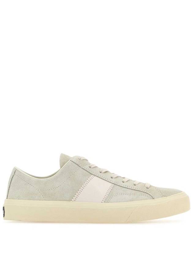 Suede Low Top Sneakers Marble Cream - TOM FORD - BALAAN 2