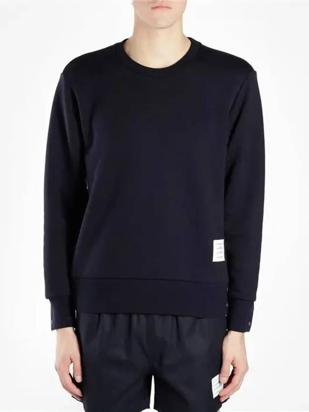 Center Back Stripe Crewneck Sweatshirt Navy - THOM BROWNE - BALAAN 4