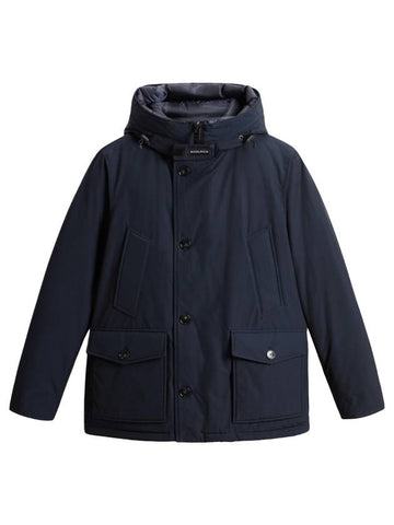 Arctic Parka Jacket Melton Blue - WOOLRICH - BALAAN 1