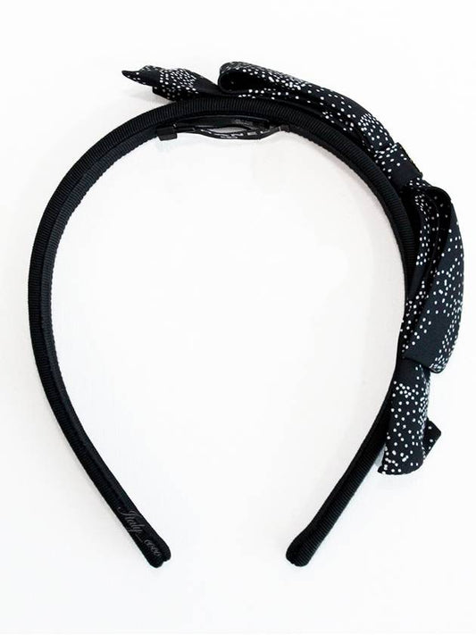 Ribbon CC logo hairband black AA9616 B14786 NS765 - CHANEL - BALAAN 2
