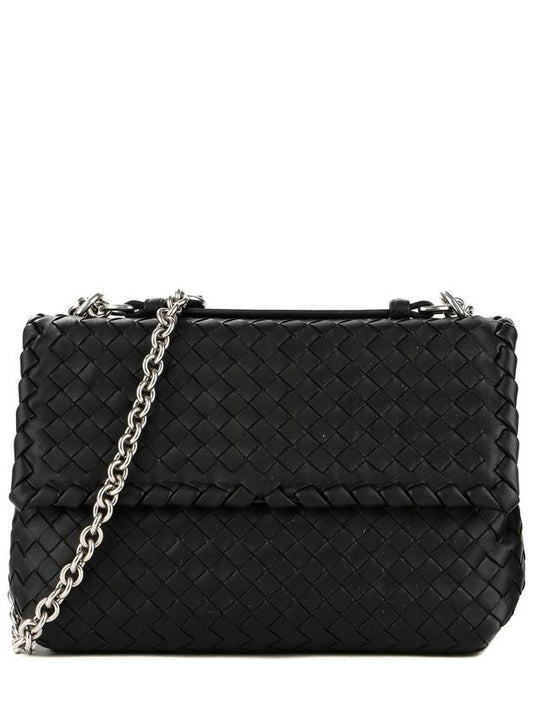 Olimpia Shoulder Bag Black - BOTTEGA VENETA - BALAAN 2