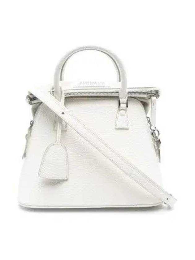 5AC Logo Patch Mini Tote Bag Ivory - MAISON MARGIELA - BALAAN 6