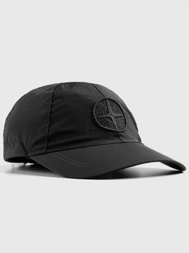 Nylon Metal 6-Panel Cap Black - STONE ISLAND - BALAAN 2