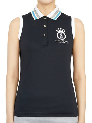 Golf Wear Women s Polo Sleeveless T Shirt MLW 2B AP14 BLACK - MARK & LONA - BALAAN 1