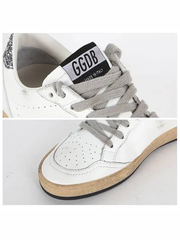 Ball Star Heel Tab Low Sneakers White Silver - GOLDEN GOOSE - BALAAN 6