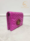 Used luxury goods Louis It Purple GG Marmont Matelasse beaded bi fold wallet - GUCCI - BALAAN 3