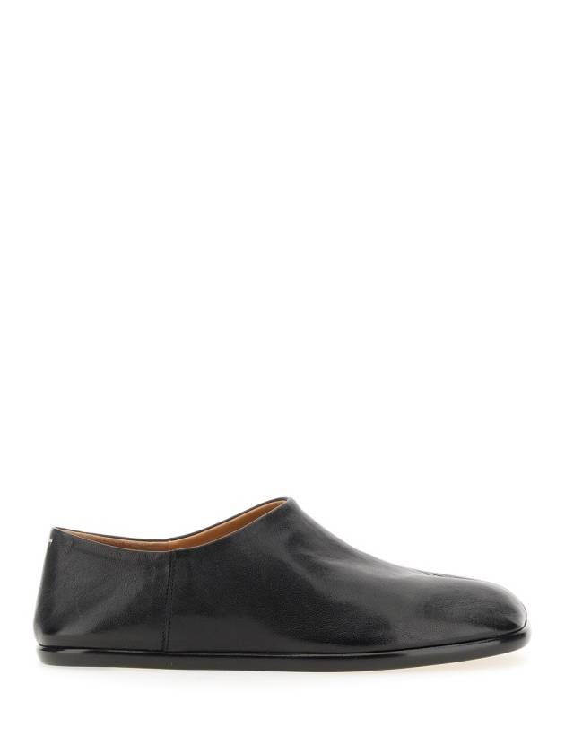 Tabi Babouche Leather Slippers Black - MAISON MARGIELA - BALAAN 3