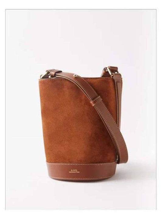 Sac Ambre Small Bucket Bag Brown - A.P.C. - BALAAN.