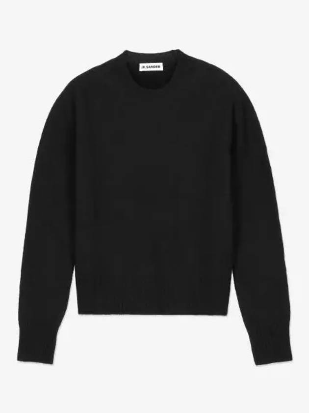 Wool Knit Top Black - JIL SANDER - BALAAN 2