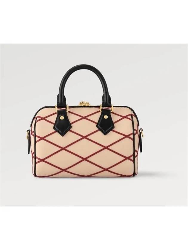 Speedy Bandouliere 20 Malletage Tote Bag Beige - LOUIS VUITTON - BALAAN 6