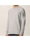 Geelong Wool Embroidery Crewneck Knit Top Light Grey - STONE ISLAND - BALAAN 6