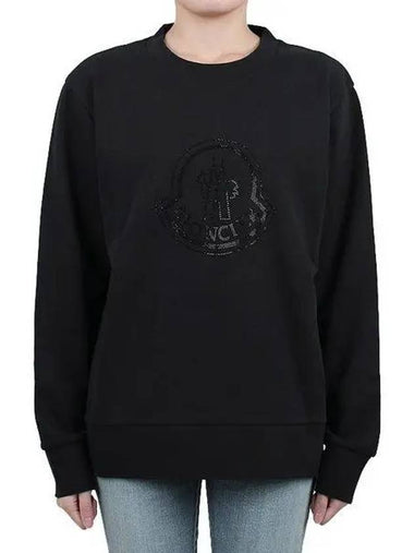 Crystal Logo Sweatshirt 8G00053 899TR 999 1106163 - MONCLER - BALAAN 1