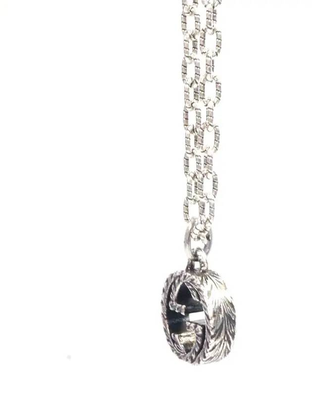 Women's Interlocking G Pendant Necklace Silver - GUCCI - BALAAN 6