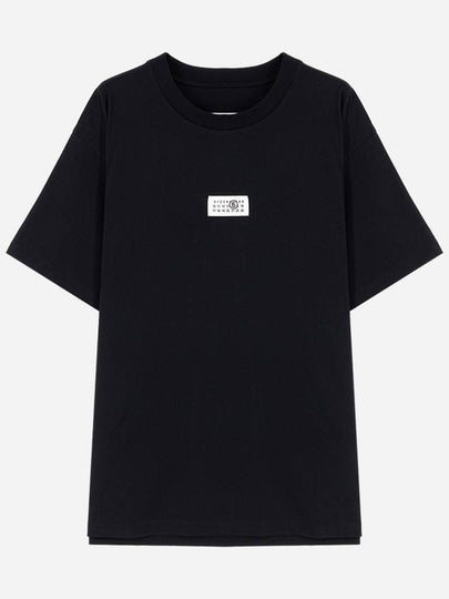 Logo Crew Neck Short Sleeve T-Shirt Black - MAISON MARGIELA - BALAAN 2