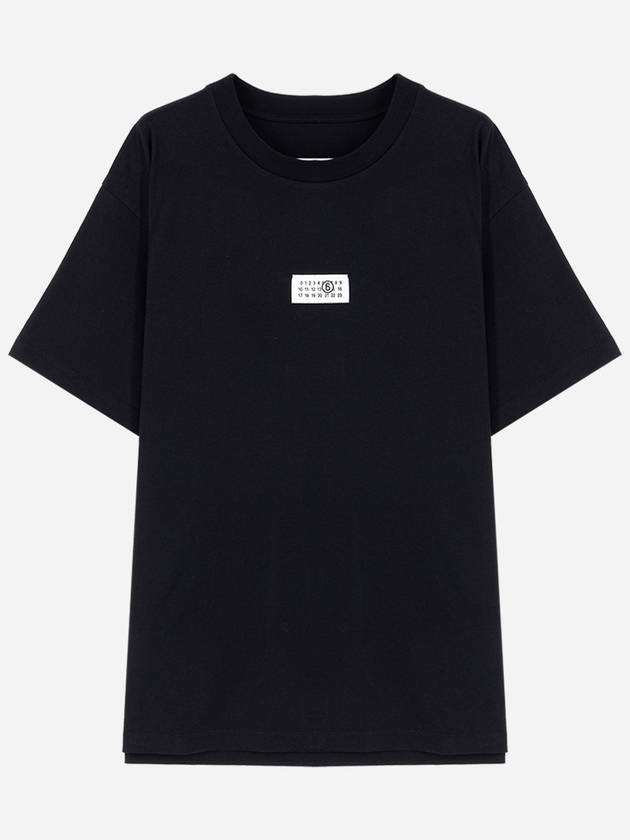 Logo Crew Neck Short Sleeve T-Shirt Black - MAISON MARGIELA - BALAAN 2