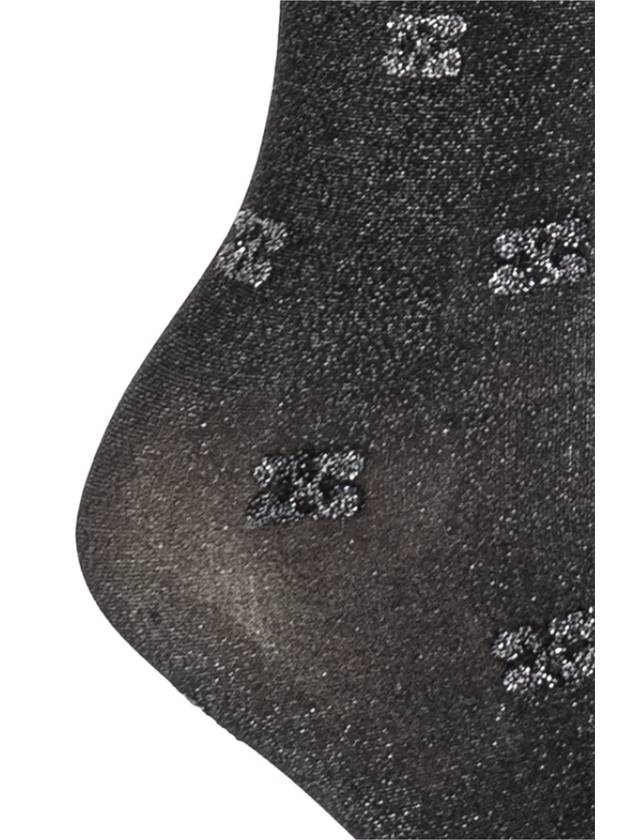 Ganni Tights With Decorative Finish, Women's, Black - GANNI - BALAAN 3