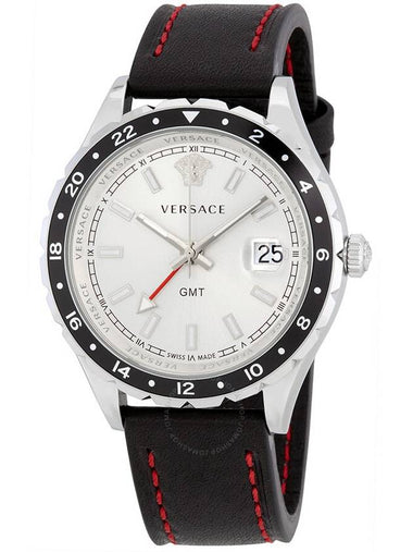 Versace Hellenyium GMT Silver Dial Men's Watch V11070017 - VERSACE - BALAAN 1