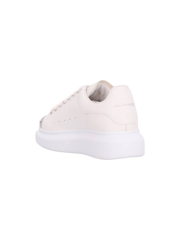 Oversized Lace-up Low Top Sneakers White - ALEXANDER MCQUEEN - BALAAN 4