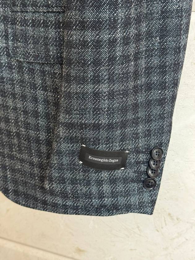 Zegna Tailored Milano Fit Check Pattern Blazer Jacket 48 - ERMENEGILDO ZEGNA - BALAAN 7