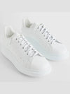 Oversized Leather Tab Low Top Sneakers White - ALEXANDER MCQUEEN - BALAAN 2