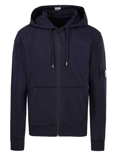 Light Fleece Lens Wappen Zip Up Hoodie Navy - CP COMPANY - BALAAN 1