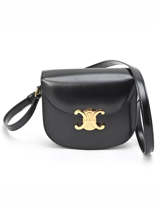 Besace Clea Shiny Calfskin Cross Bag Black - CELINE - BALAAN 2