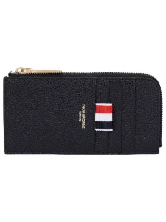 RWB Half Zipper Wallet Black - THOM BROWNE - BALAAN 1