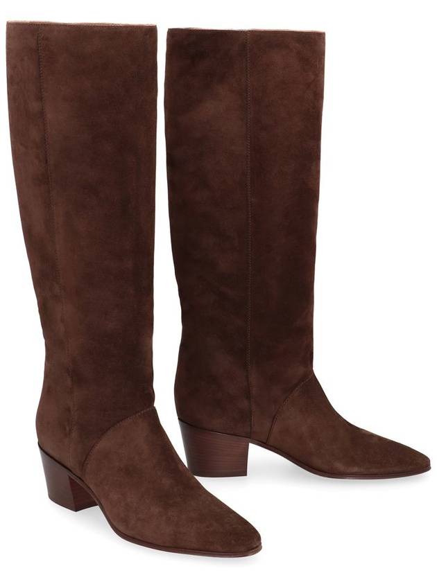 Casadei Nomad Suede Knee High Boots - CASADEI - BALAAN 3