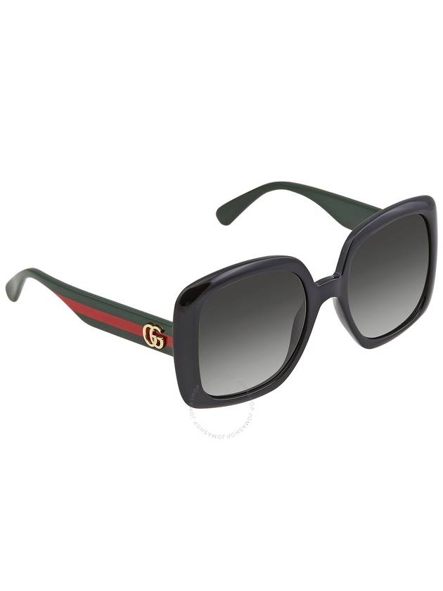 Gucci Grey Gradient Square Ladies Sunglasses GG0713S 006 55 - GUCCI - BALAAN 3