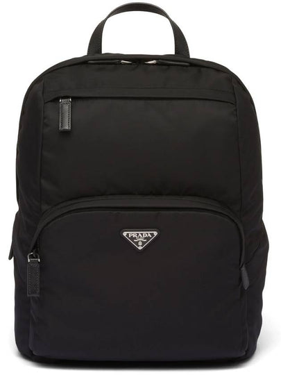 Triangle Logo Re-Nylon Backpack Black - PRADA - BALAAN 2