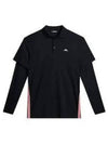 Liam Regular Fit Long Sleeve Polo Shirt Black - J.LINDEBERG - BALAAN 2