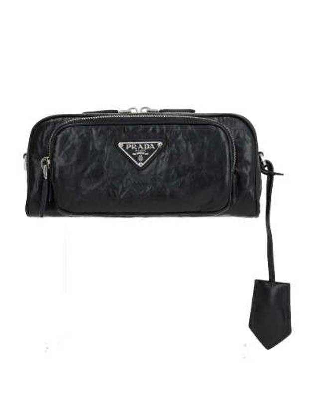 Nappa Leather Multi-Pocket Cross Bag Black - PRADA - BALAAN 2