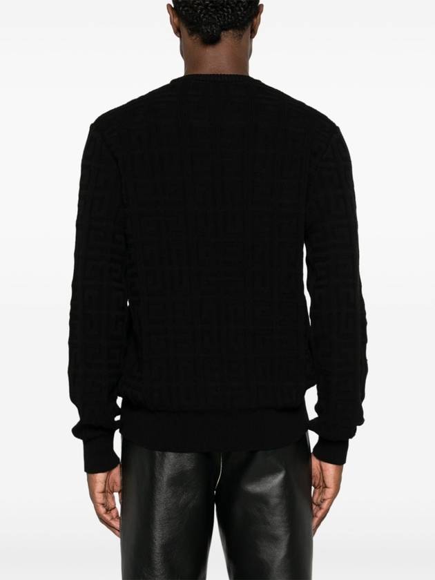 4G Pattern Cotton Knit Top Black - GIVENCHY - BALAAN 5