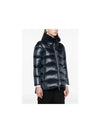 Faux Fur Collar Padding Navy - HERNO - BALAAN 4