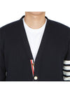 Milano Stitch 4 Bar Cardigan Navy - THOM BROWNE - BALAAN 9