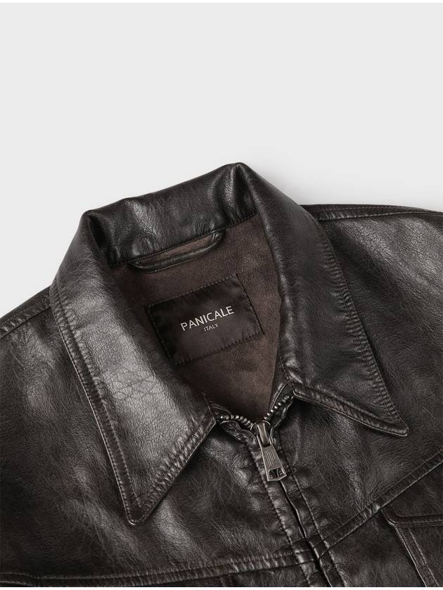 Eco Leather Trucker Jacket M GPJP59 - PANICALE - BALAAN 2