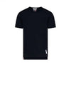 Men's Center Back Striped Short Sleeve T-Shirt Navy - THOM BROWNE - BALAAN 2